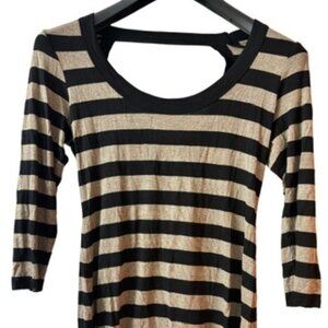 Bailey 44 Striped Cutout Back Bodycon Top